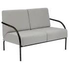 SPA 2 černý lak, koženka AN 052 - koženka šedá